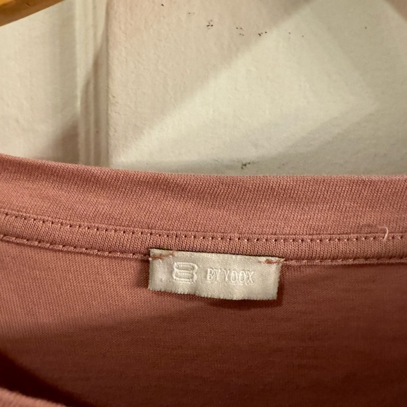 8 by Yoox pink flutter sleeve top - Picture 4 of 8